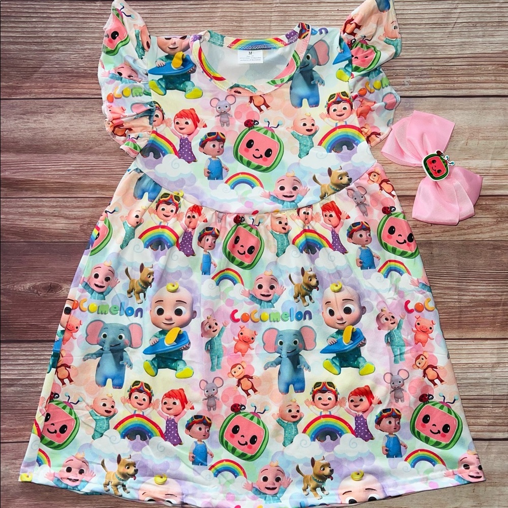 Cocomelon Dress and Bow